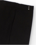 Black leggings for girls with stud detail