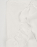 Girls’ cream blouse with front ruffle