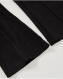 Girls’ black flared trousers with gold buttons