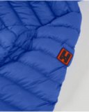 Padded jacket for boy blue with hood