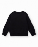 Black sweatshirt for boys with “Furious” print