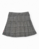 Girl’s checked skirt with pleated design