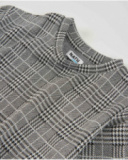 Girl’s long-sleeve sweatshirt with checkered print