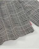 Girl’s long-sleeve sweatshirt with checkered print