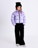 Black wide-leg cargo pants with decorative eyelets for girls | tuc tuc UK