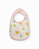 Newborn knitted bib pack with snap closure