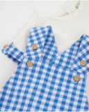 Knitted newborn set with front pockets