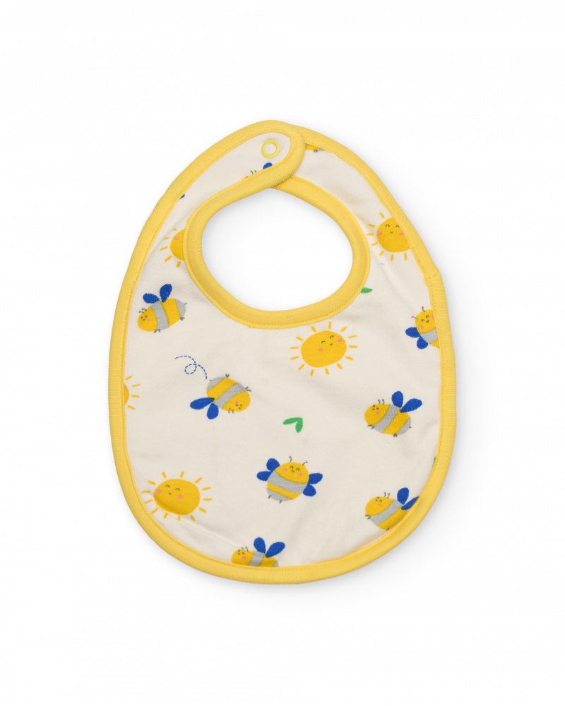 Newborn knitted bib pack with little bee design