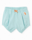 Knitted newborn set with palm print