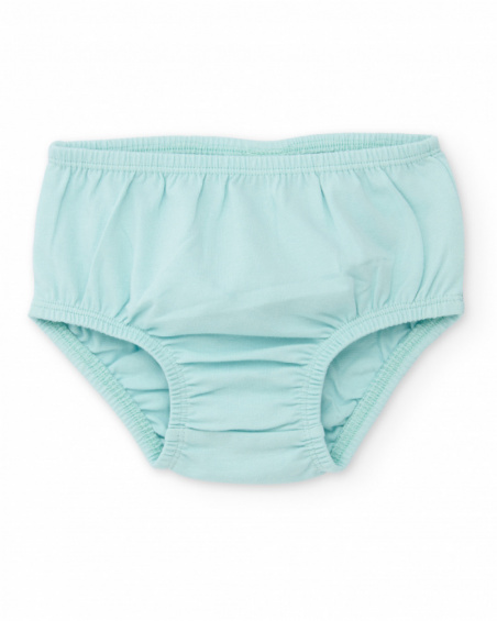 Knitted newborn dress with giraffe design