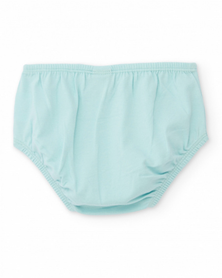 Knitted newborn dress with giraffe design