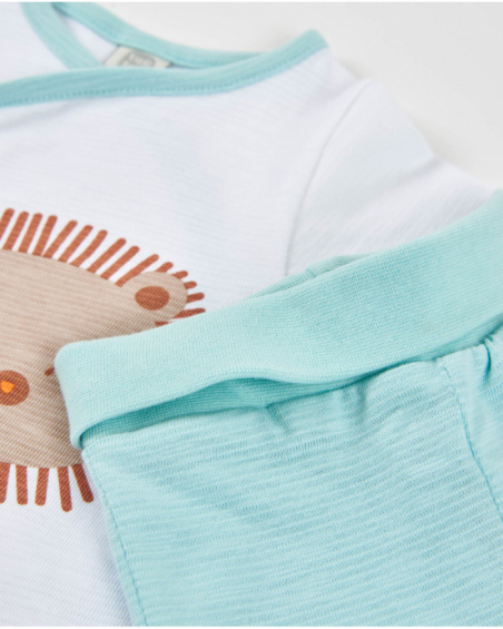 Knitted newborn set with side opening