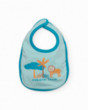 Newborn knitted bib pack with savanna design