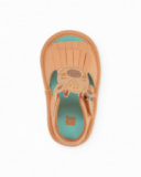 Newborn woven sandals with Velcro fastening