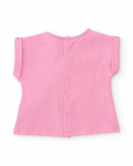 Knitted newborn set with raised front detail