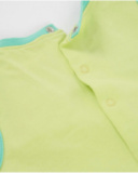 Knitted newborn romper with fruit design