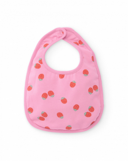 Newborn knitted bib pack with back closure