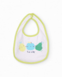 Newborn knitted bib pack with fruit print