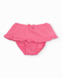 Knitted newborn set with ruffles