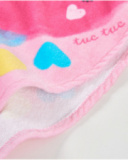 Knitted newborn hooded poncho towel