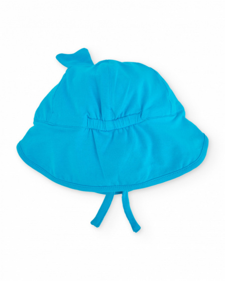 Newborn woven hat with fish design