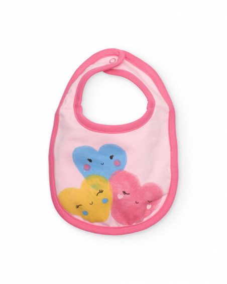 Newborn knitted bib pack with ice cream print