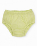 Newborn woven dress with textured polka dots