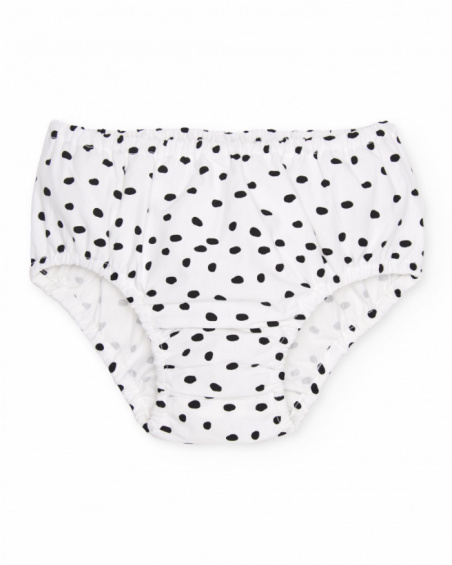 Newborn woven dress with little spot design