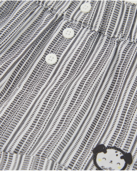 Newborn woven set with a playful print