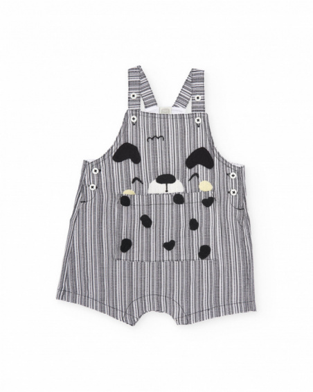 Knitted newborn set with a striped design