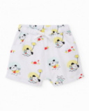 Knitted newborn set with shoulder fastening