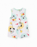 Sleeveless knitted newborn romper