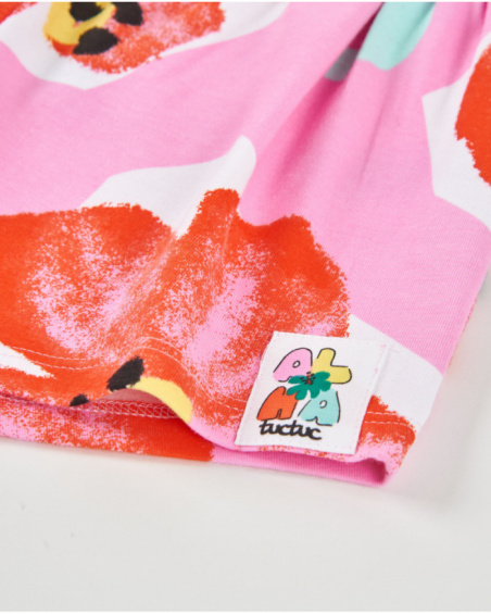 Girls’ knitted shorts with an elasticated waistband