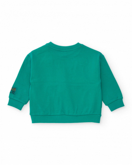 Boys’ knitted sweatshirt with front design