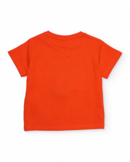 Boys’ knitted T-shirt with patch pocket