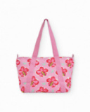 Girls’ woven bag with zip fastening