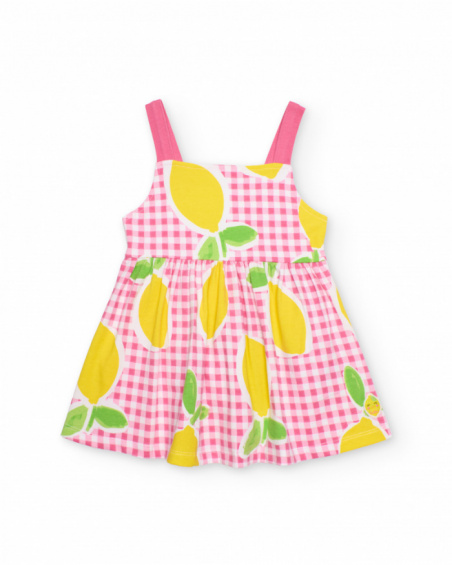 Girls’ knitted dress with flared skirt