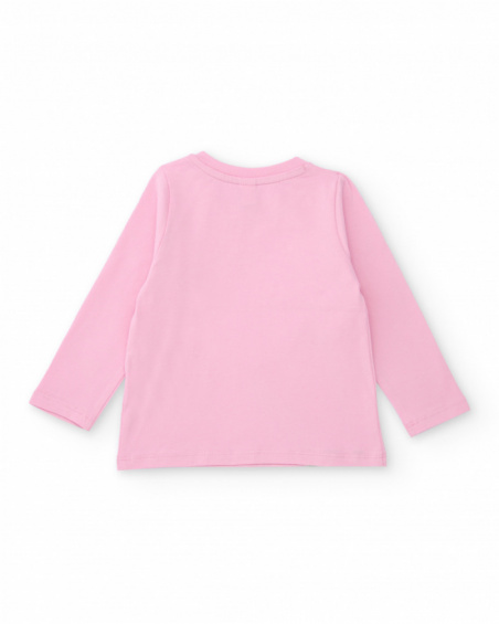 Girls’ knitted T-shirt with shiny details