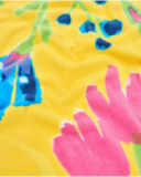 Girls’ knitted towel with floral print