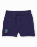 Boys’ knitted bermuda shorts with elasticated waist