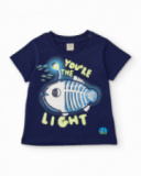Boys’ knitted T-shirt with nautical inspiration