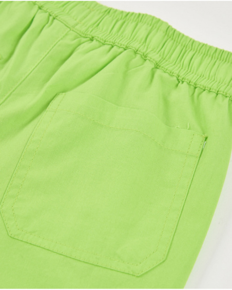 Boys’ woven bermuda shorts with large pockets