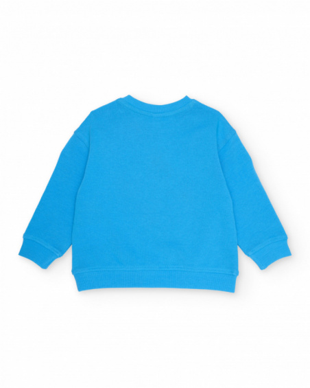 Boys’ knitted sweatshirt with shoulder fastening