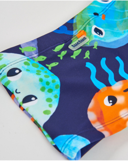 Boys’ knitted swimsuit with elastic