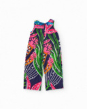 Girls’ woven playsuit with nautical print