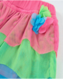 Girls’ woven skirt with tulle layers