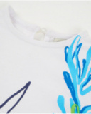 Girls’ knitted T-shirt with shiny details