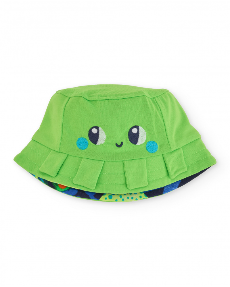 Boys’ knitted hat with reversible design