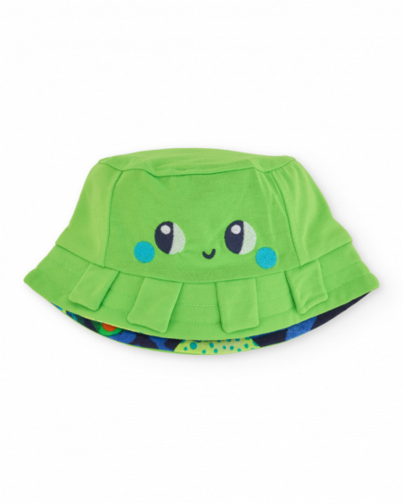 Boys’ knitted hat with reversible design