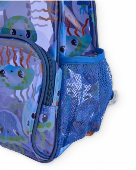 Boys’ woven backpack with zip fastening